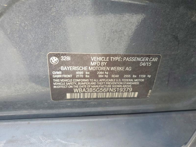 Aukcja sprzedaży 2015 Bmw 328, vin: WBA3B5G56FNS19379, numer aukcji: 50402016
