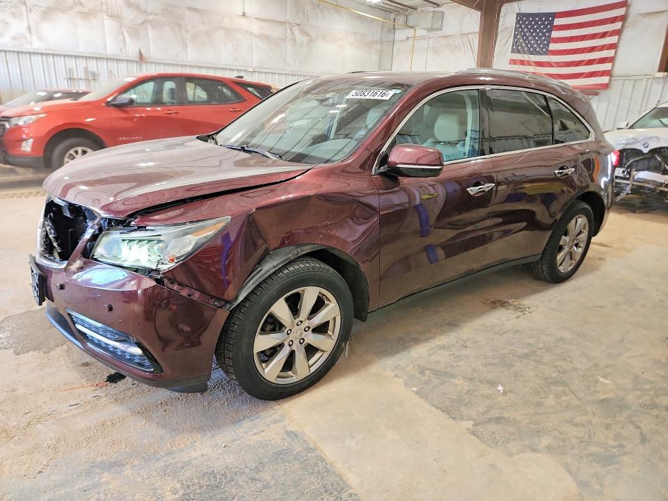50831616 :رقم المزاد ، 5FRYD4H92GB027258 vin ، 2016 Acura Mdx مزاد بيع