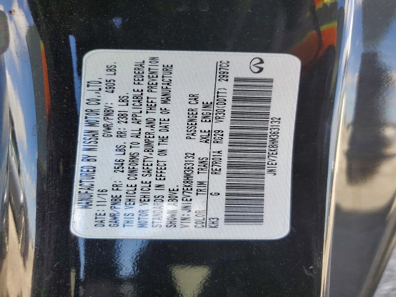Продажа на аукционе авто 2017 Infiniti Q60, vin: JN1EV7EK8HM363132, номер лота: 49007596