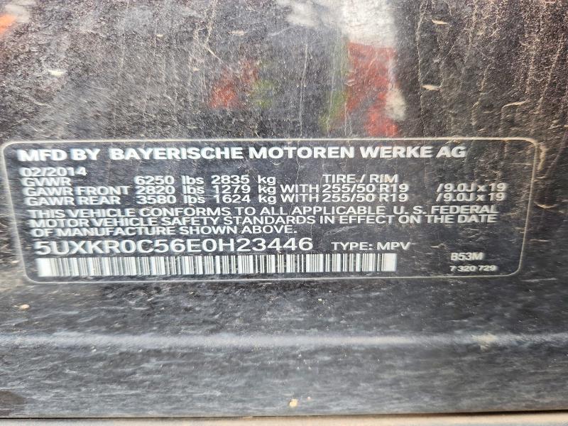Продаж на аукціоні авто 2014 Bmw X5, vin: 5UXKR0C56E0H23446, номер лоту: 48861136