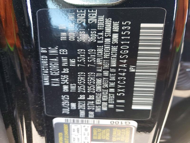 Aukcja sprzedaży 2025 Kia Ev6, vin: 5XYC34JA4SG011535, numer aukcji: 52081066