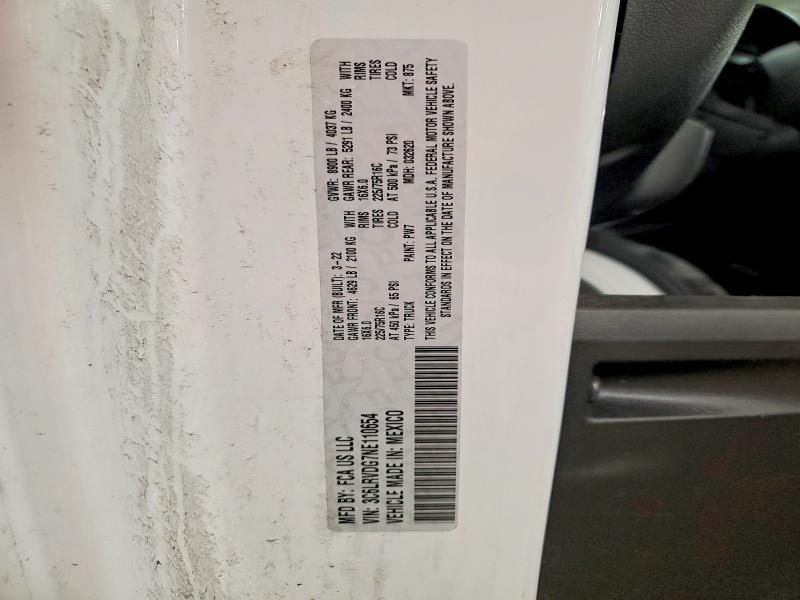 Aukcja sprzedaży 2022 Ram Promaster 2500, vin: 3C6LRVDG7NE110654, numer aukcji: 47928006