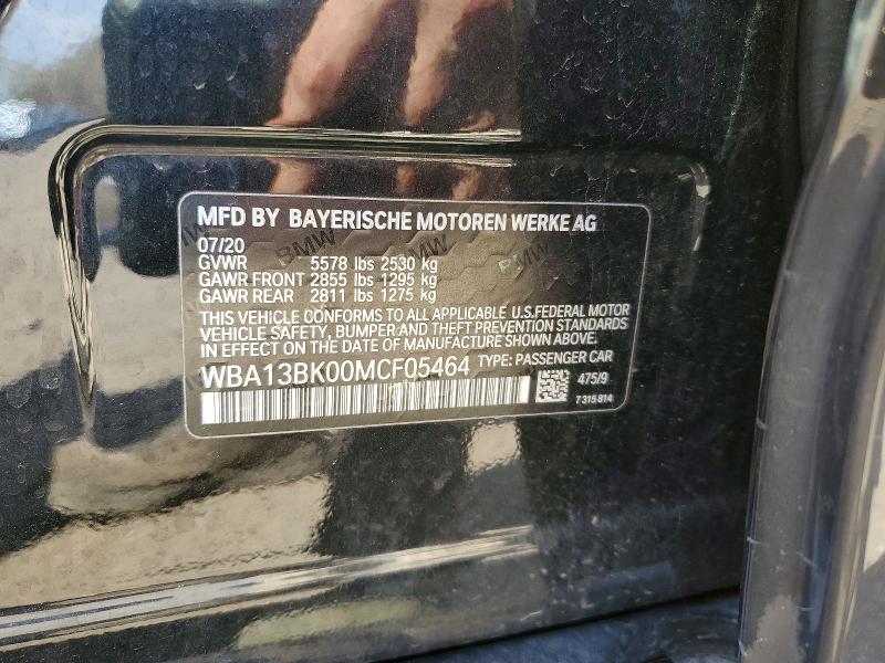 2021 Bmw M550xi მანქანა იყიდება აუქციონზე, vin: WBA13BK00MCF05464, აუქციონის ნომერი: 49925566