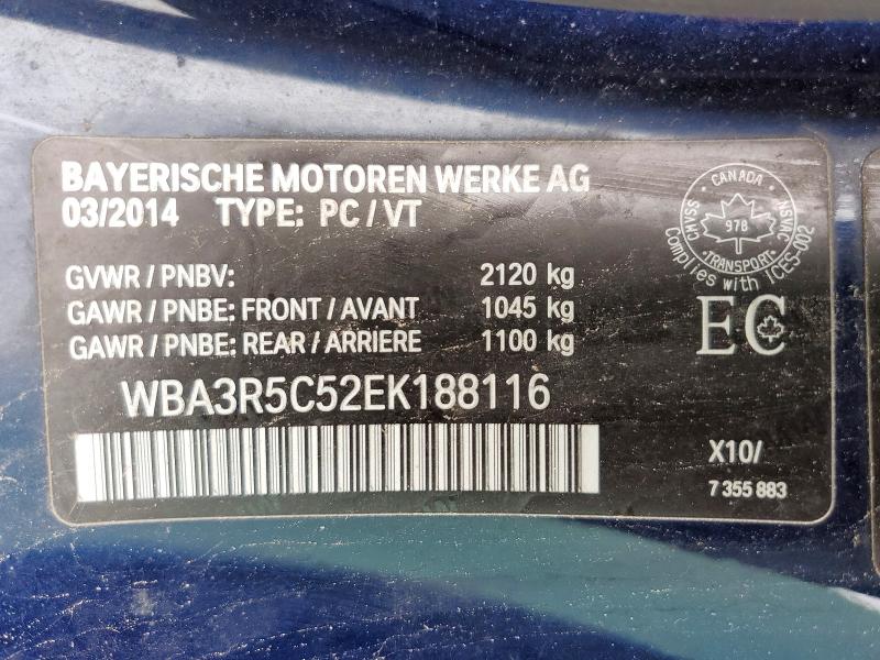 Auction sale of the 2014 Bmw 435, vin: WBA3R5C52EK188116, lot number: 49270836