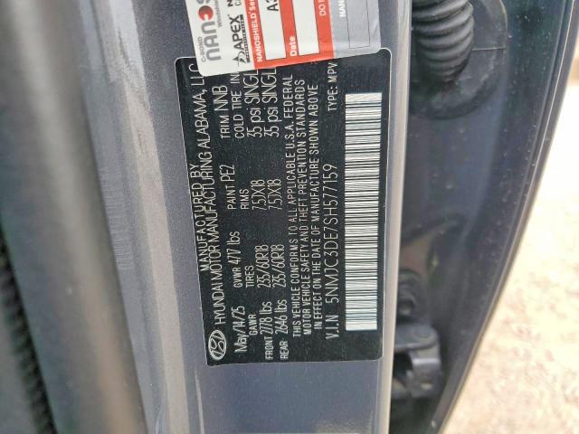 2025 Hyundai Tucson მანქანა იყიდება აუქციონზე, vin: 5NMJC3DE7SH577159, აუქციონის ნომერი: 49476826