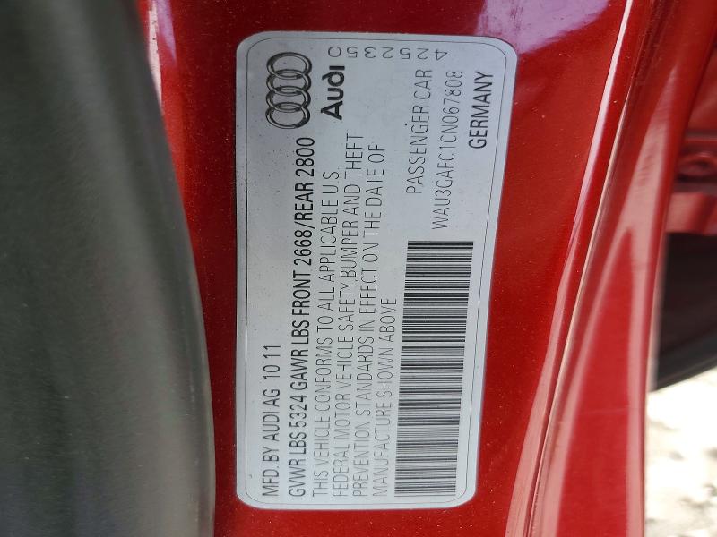 Aukcja sprzedaży 2012 Audi A7, vin: WAU3GAFC1CN067808, numer aukcji: 51510616