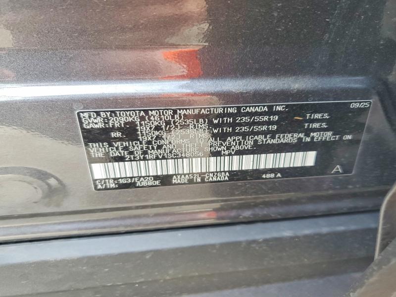 50513726 :رقم المزاد ، 2T3Y1RFV1SC348056 vin ، 2025 Toyota Rav4 مزاد بيع