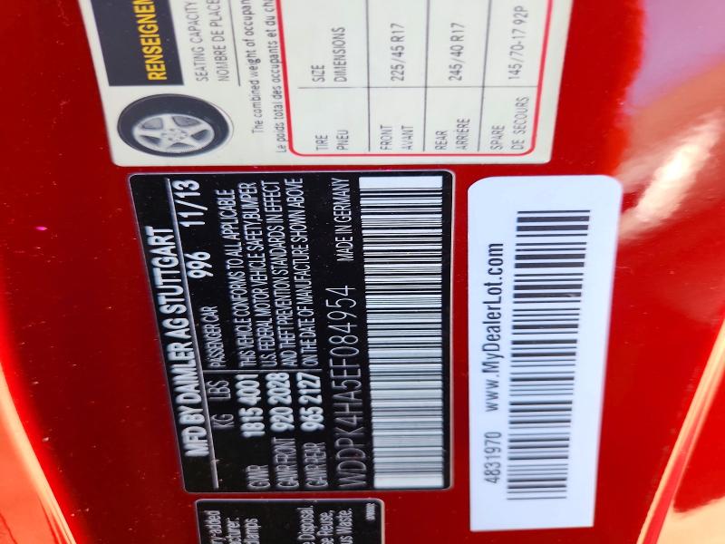 Продаж на аукціоні авто 2014 Mercedes-benz Slk, vin: WDDPK4HA5EF084954, номер лоту: 48519406