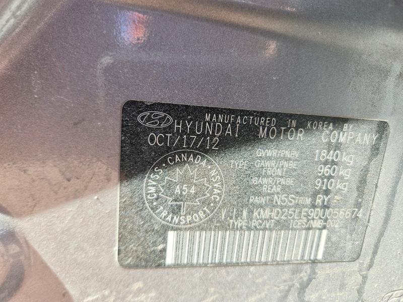 Продаж на аукціоні авто 2013 Hyundai Elantra Gt, vin: KMHD25LE9DU056674, номер лоту: 51422936