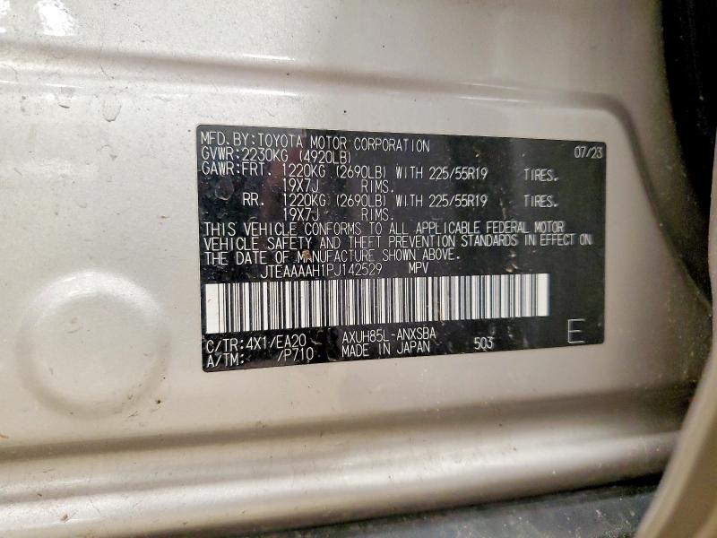 Aukcja sprzedaży 2023 Toyota Venza, vin: JTEAAAAH1PJ142529, numer aukcji: 51651396