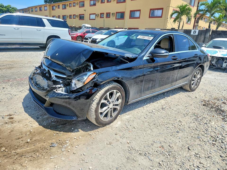 2016 Mercedes-benz C მანქანა იყიდება აუქციონზე, vin: 55SWF4KB3GU125180, აუქციონის ნომერი: 51861766