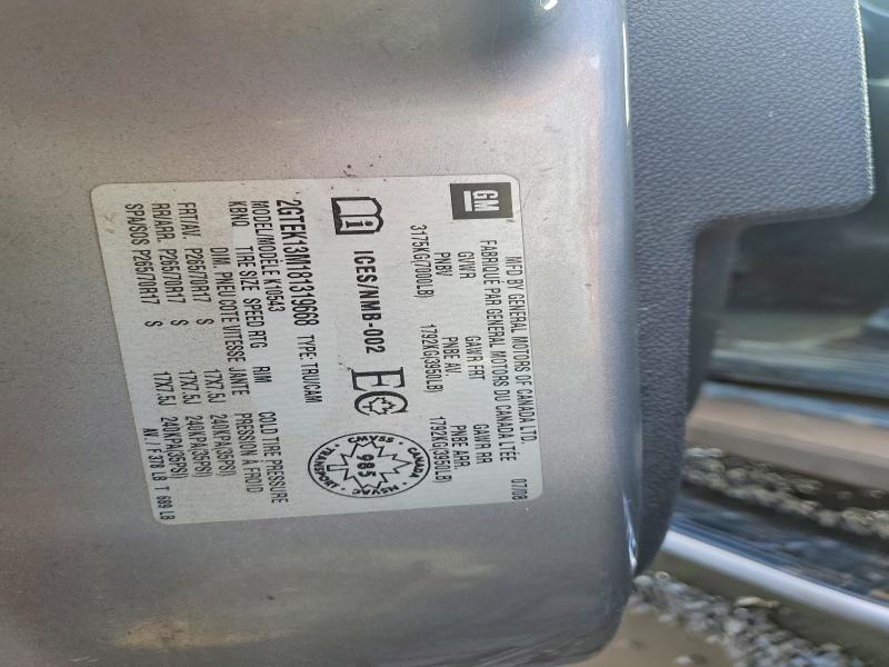 2008 Gmc Sierra მანქანა იყიდება აუქციონზე, vin: 2GTEK13M181319668, აუქციონის ნომერი: 49748256
