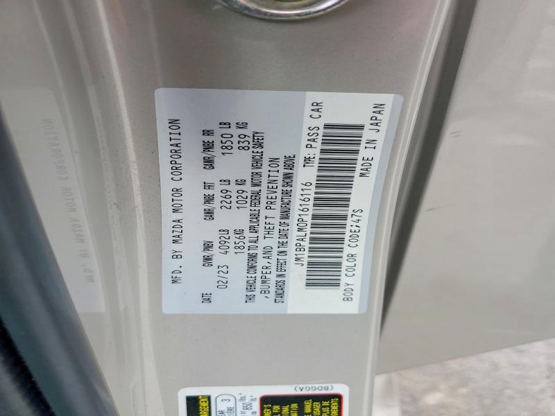 51255346 :رقم المزاد ، JM1BPALM0P1616116 vin ، 2023 Mazda 3 مزاد بيع