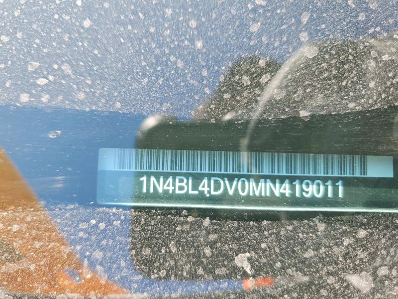 2021 Nissan Altima მანქანა იყიდება აუქციონზე, vin: 1N4BL4DV0MN419011, აუქციონის ნომერი: 52043326