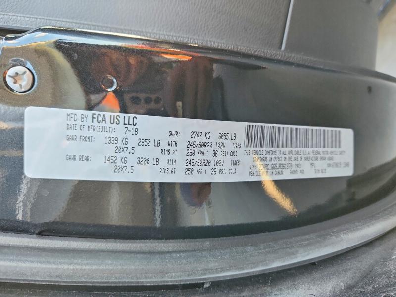 2018 Chrysler Pacifica მანქანა იყიდება აუქციონზე, vin: 2C4RC1GG5JR361870, აუქციონის ნომერი: 49344226