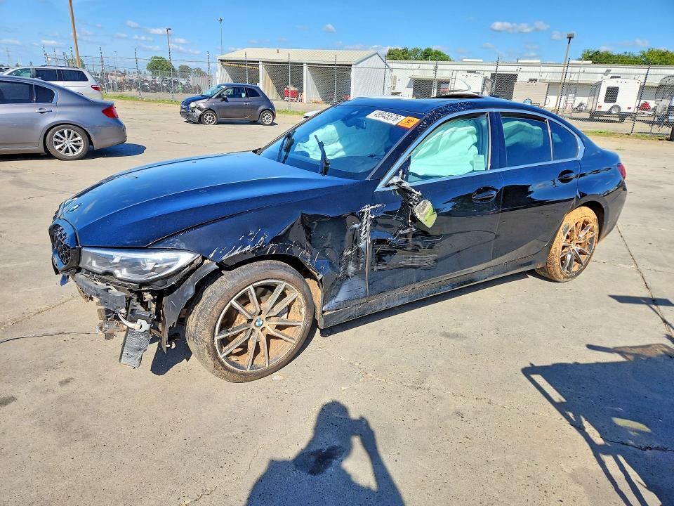 2022 Bmw 330i მანქანა იყიდება აუქციონზე, vin: 3MW5R1J07N8C46277, აუქციონის ნომერი: 49945576
