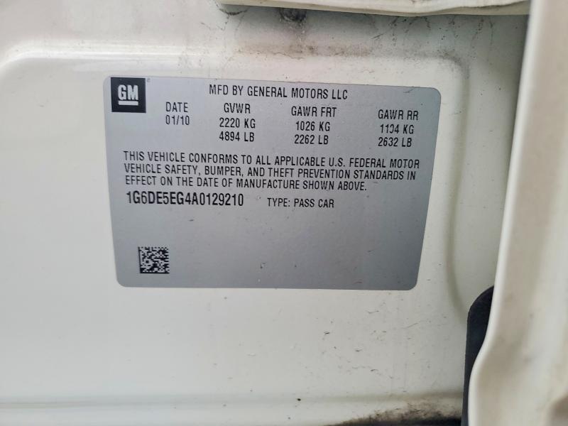Продаж на аукціоні авто 2010 Cadillac Cts, vin: 1G6DE5EG4A0129210, номер лоту: 47948626
