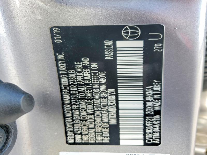 Aukcja sprzedaży 2019 Toyota C-hr, vin: NMTKHMBX2KR087210, numer aukcji: 48661486