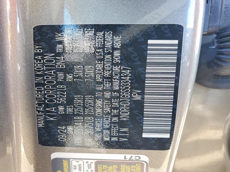 Aukcja sprzedaży 2025 Kia Sorento, vin: KNDRHDJG6S5334347, numer aukcji: 49674396