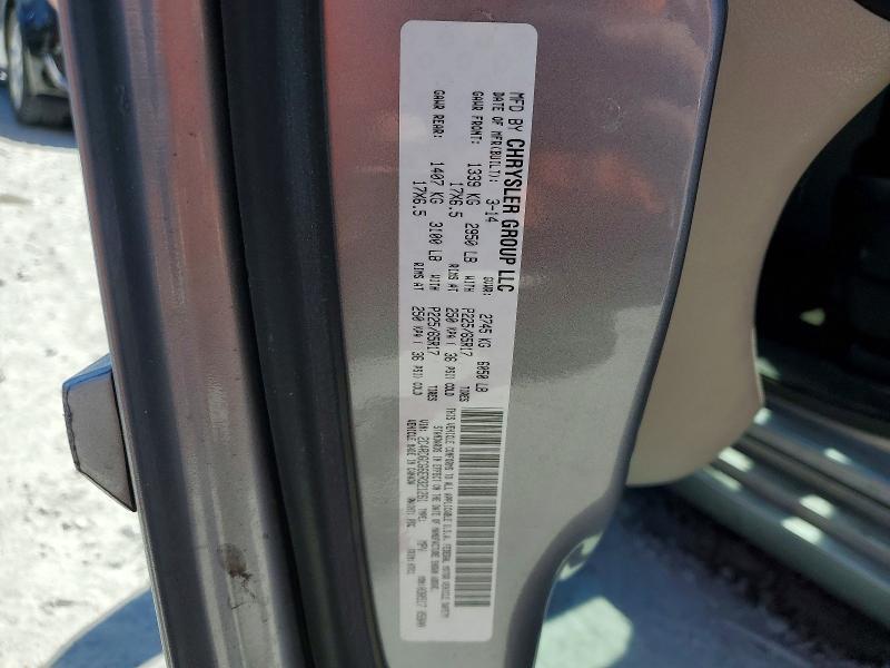 50576976 :رقم المزاد ، 2C4RDGCG6ER321261 vin ، 2014 Dodge Grand Caravan مزاد بيع