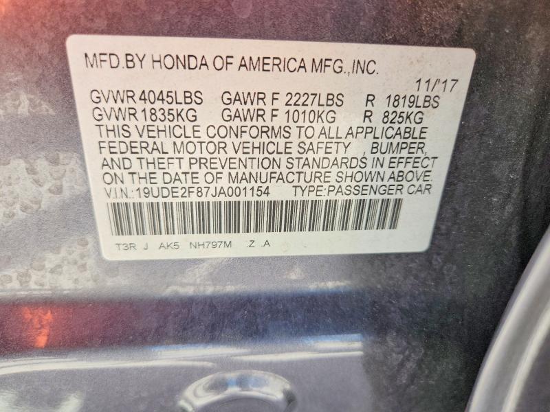 Aukcja sprzedaży 2018 Acura Ilx, vin: 19UDE2F87JA001154, numer aukcji: 49276696