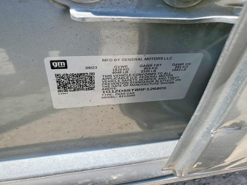 Aukcja sprzedaży 2024 Chevrolet Malibu, vin: 1G1ZD5ST8RF126805, numer aukcji: 51342076