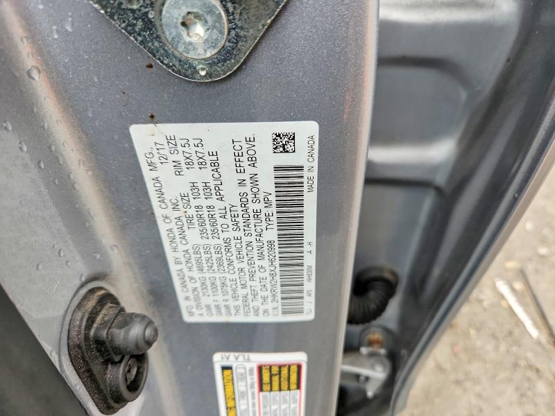 51463806 :رقم المزاد ، 2HKRW2H8XJH620998 vin ، 2018 Honda Cr-v مزاد بيع