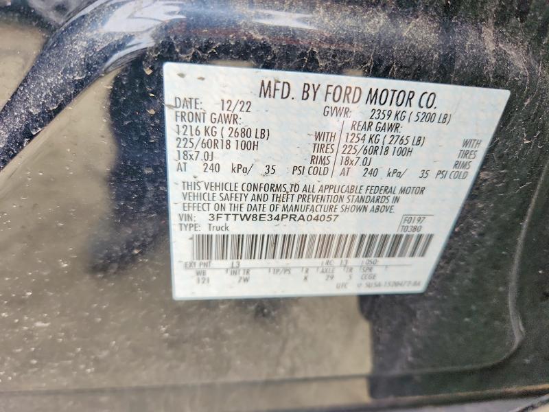 Продаж на аукціоні авто 2023 Ford Maverick, vin: 3FTTW8E34PRA04057, номер лоту: 49549036