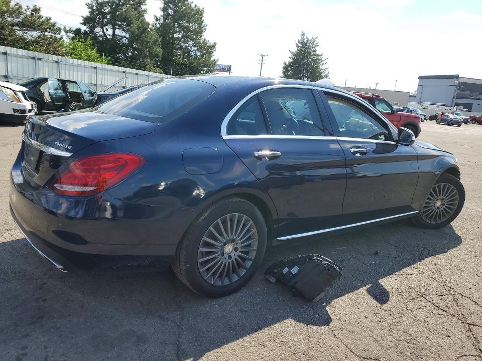 2015 Mercedes-benz C მანქანა იყიდება აუქციონზე, vin: 55SWF4KB9FU027494, აუქციონის ნომერი: 49152546