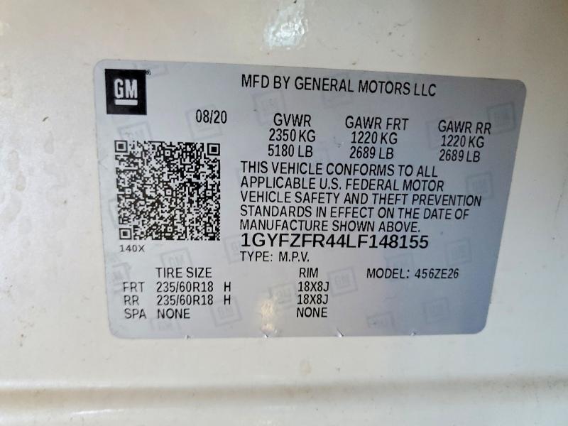 Aukcja sprzedaży 2020 Cadillac Xt4, vin: 1GYFZFR44LF148155, numer aukcji: 49308656