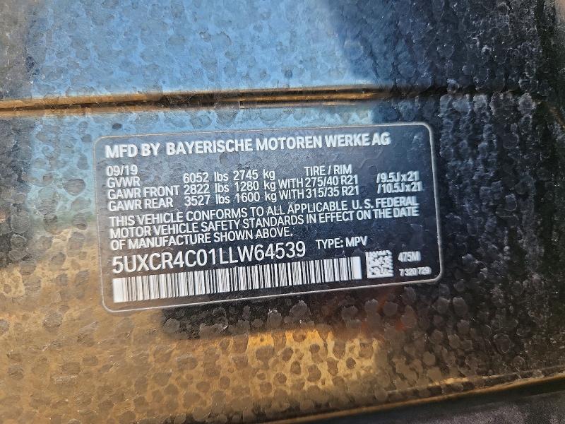 Продаж на аукціоні авто 2020 Bmw X5, vin: 5UXCR4C01LLW64539, номер лоту: 49884606