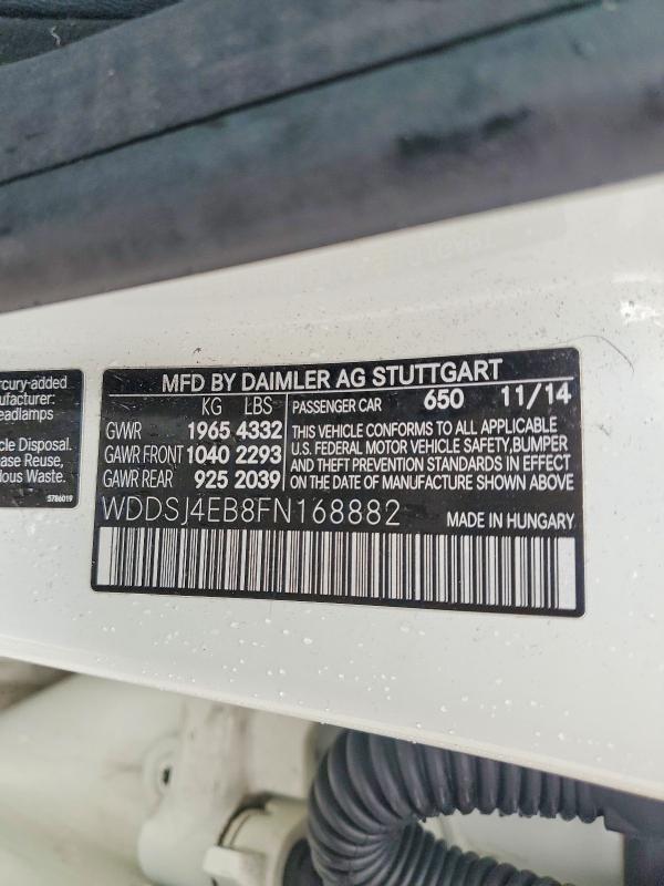 48148596 :رقم المزاد ، WDDSJ4EB8FN168882 vin ، 2015 Mercedes-benz Cla مزاد بيع