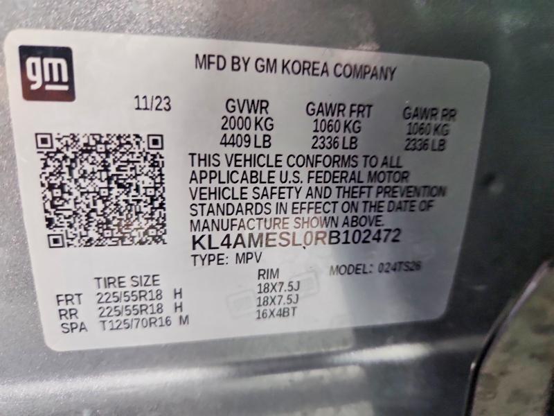 Aukcja sprzedaży 2024 Buick Encore Gx, vin: KL4AMESL0RB102472, numer aukcji: 47890166