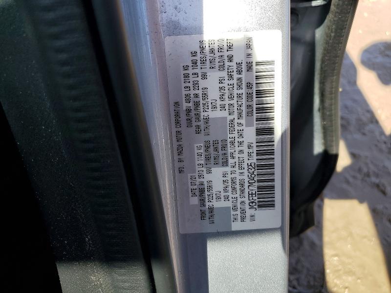 50852886 :رقم المزاد ، JM3KFBEY7M0454325 vin ، 2021 Mazda Cx-5 مزاد بيع