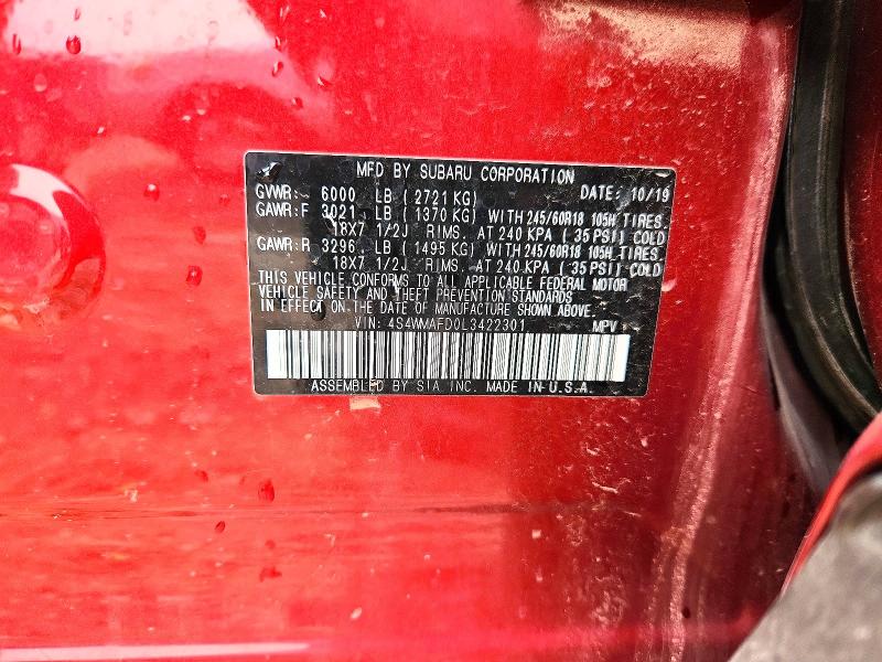 Продажа на аукционе авто 2020 Subaru Ascent, vin: 4S4WMAFD0L3422301, номер лота: 47625506