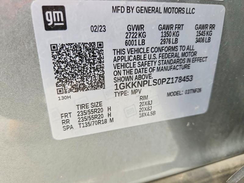 Aukcja sprzedaży 2023 Gmc Acadia, vin: 1GKKNPLS0PZ178453, numer aukcji: 50728196