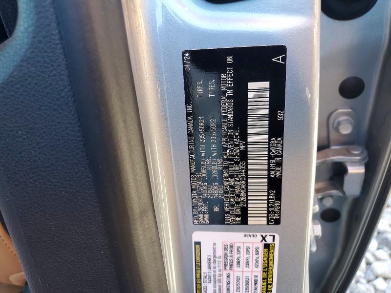 2024 Lexus Rx 350h მანქანა იყიდება აუქციონზე, vin: 2T2BBMCA6RC044355, აუქციონის ნომერი: 48002696