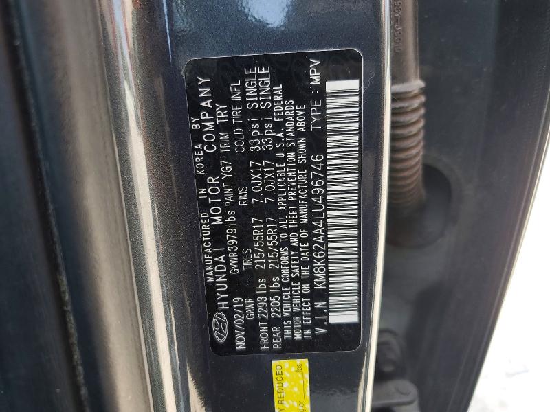 Aukcja sprzedaży 2020 Hyundai Kona, vin: KM8K62AA4LU496746, numer aukcji: 51853226