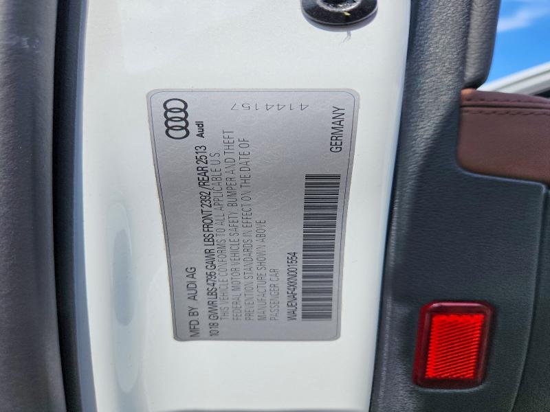 Aukcja sprzedaży 2019 Audi A4, vin: WAUENAF4XKN001554, numer aukcji: 50473076