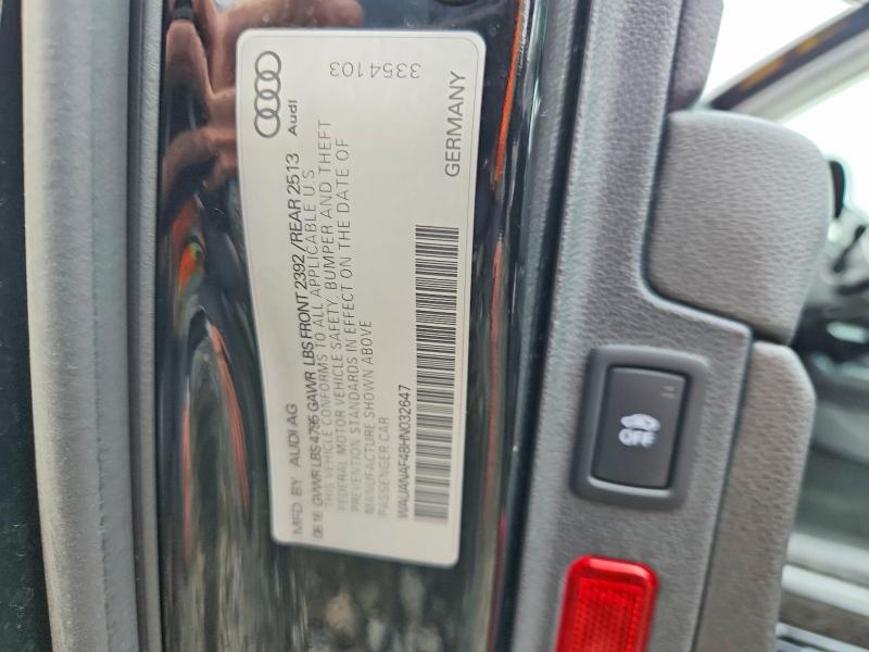 2017 Audi A4 მანქანა იყიდება აუქციონზე, vin: WAUANAF48HN032647, აუქციონის ნომერი: 48584456