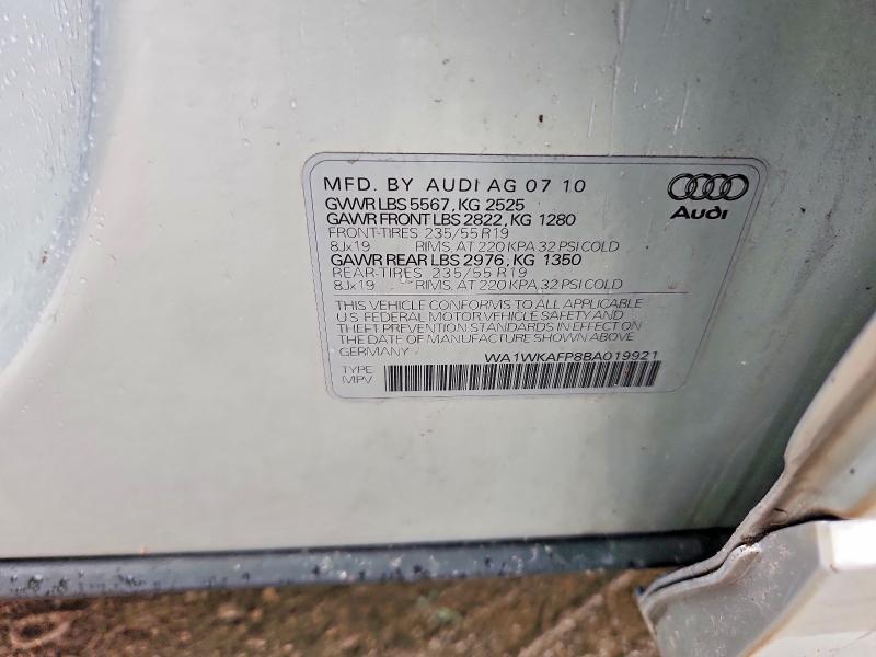 51567526 :رقم المزاد ، WA1WKAFP8BA019921 vin ، 2011 Audi Q5 مزاد بيع