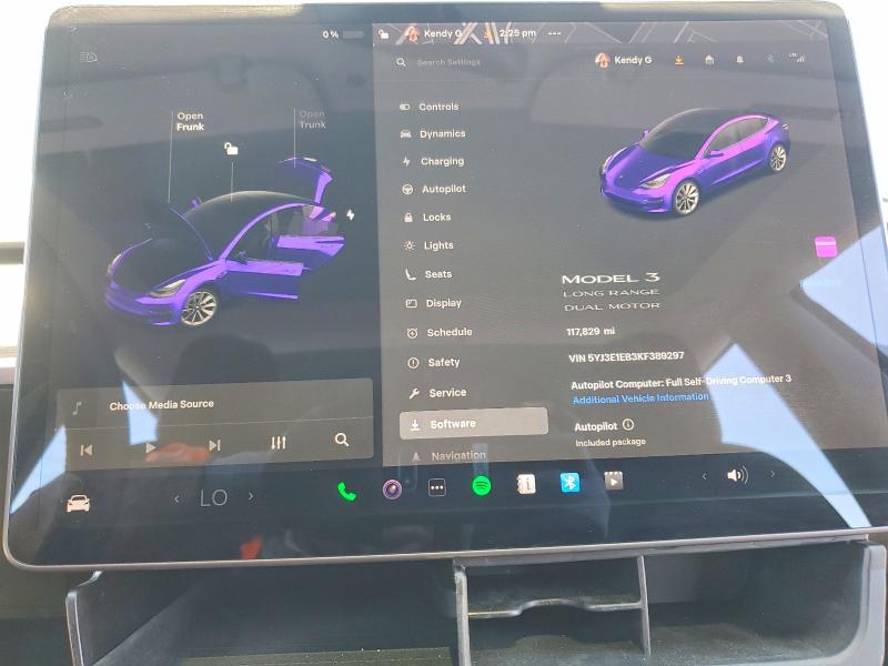 Продаж на аукціоні авто 2019 Tesla Model 3, vin: 5YJ3E1EB3KF389297, номер лоту: 48994246