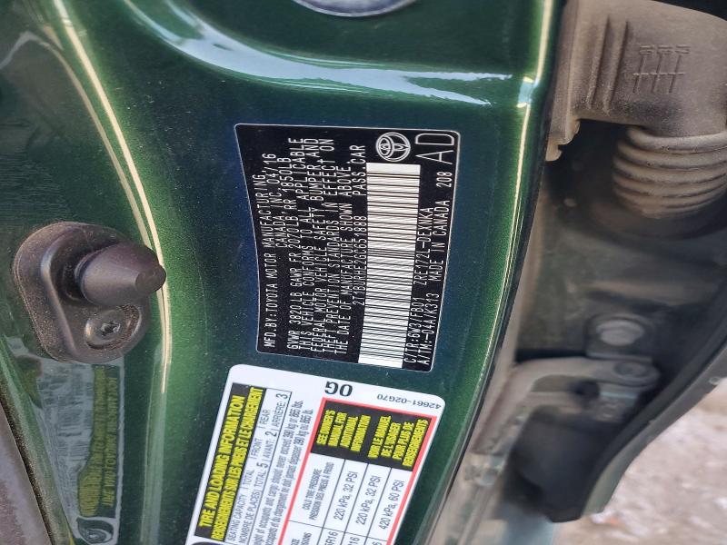 Aukcja sprzedaży 2016 Toyota Corolla, vin: 2T1BURHE2GC651888, numer aukcji: 50647086