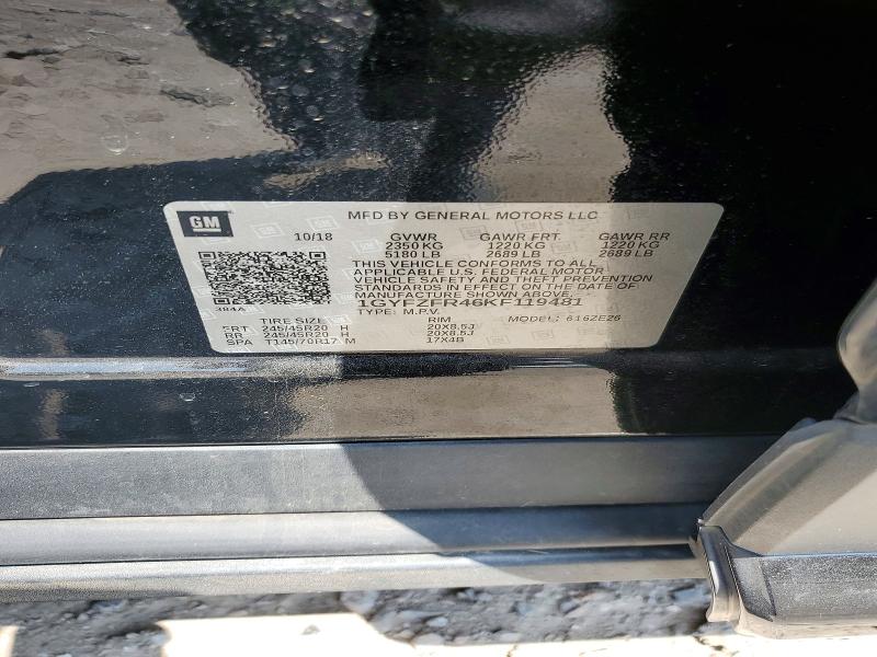 2019 Cadillac Xt4 მანქანა იყიდება აუქციონზე, vin: 1GYFZFR46KF119481, აუქციონის ნომერი: 50761986