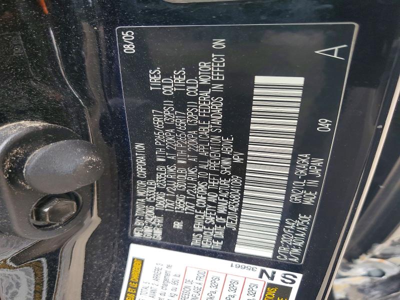 2006 Toyota 4runner მანქანა იყიდება აუქციონზე, vin: JTEZU14R368041089, აუქციონის ნომერი: 48916926
