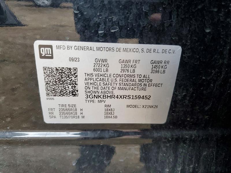 Продажа на аукционе авто 2024 Chevrolet Blazer, vin: 3GNKBHR4XRS159452, номер лота: 51139206