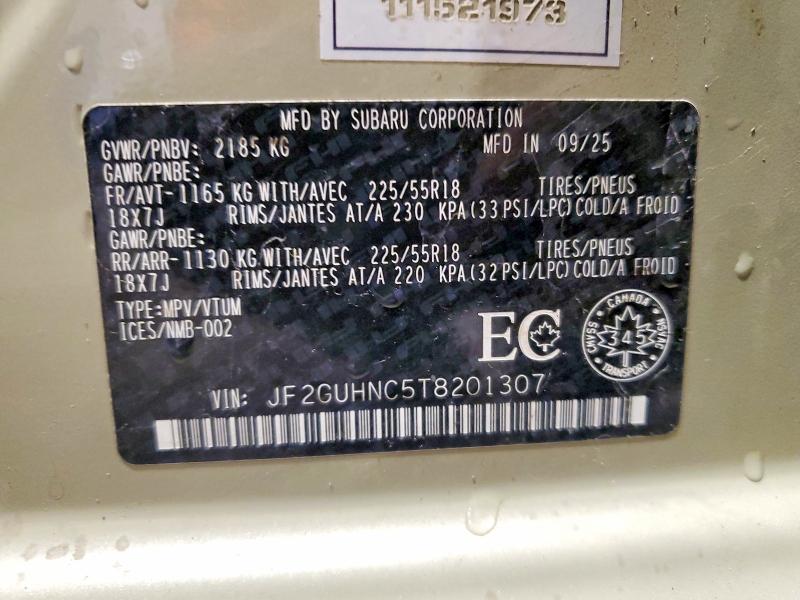 Продажа на аукционе авто 2026 Subaru Crosstrek, vin: JF2GUHNC5T8201307, номер лота: 48781206