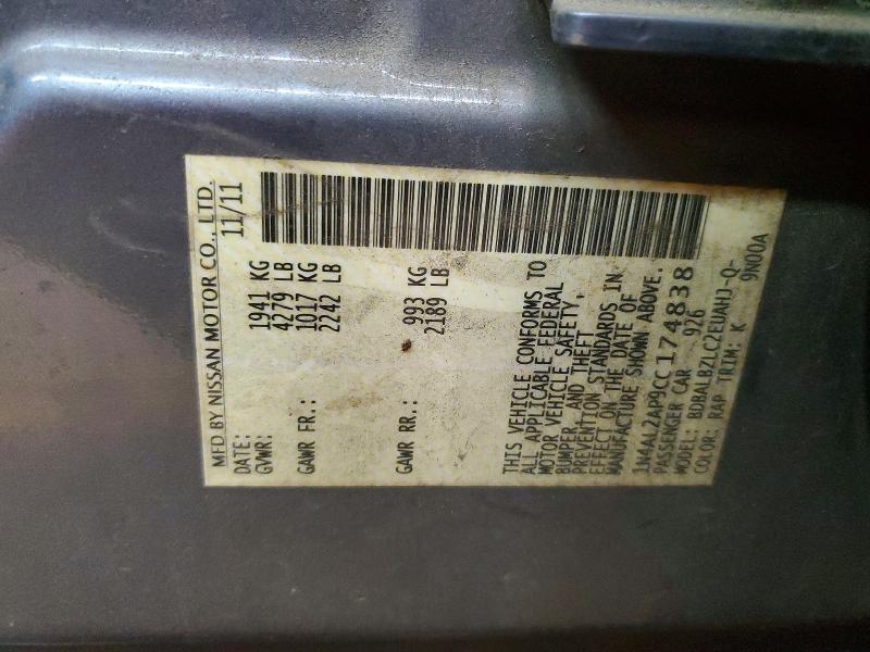 Продажа на аукционе авто 2012 Nissan Altima, vin: 1N4AL2AP9CC174838, номер лота: 50430276
