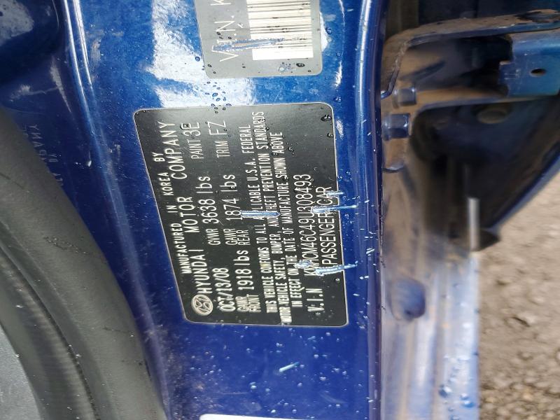 Aukcja sprzedaży 2009 Hyundai Accent, vin: KMHCM46C49U308493, numer aukcji: 46943636