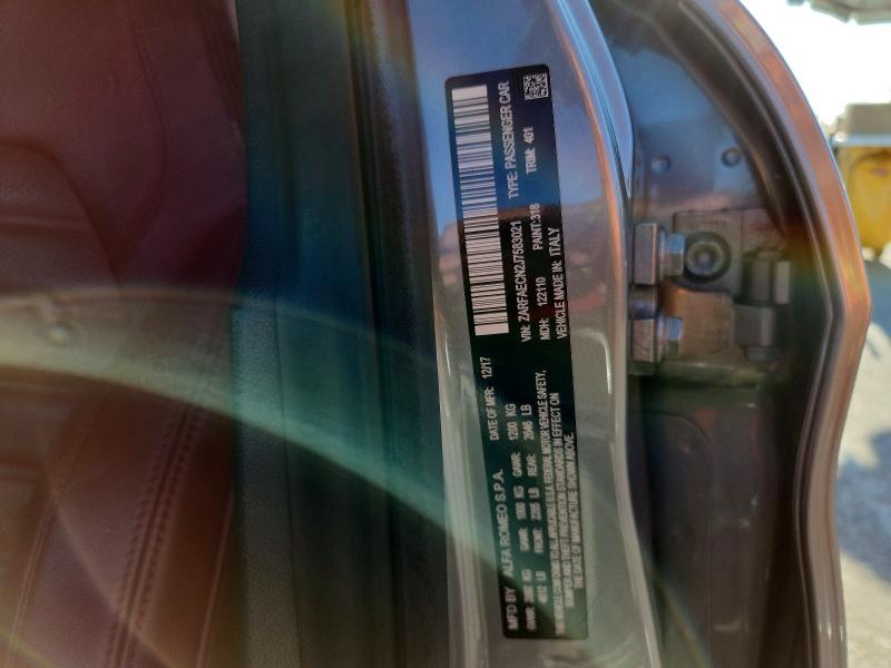 Aukcja sprzedaży 2018 Alfa Romeo Giulia, vin: ZARFAECN2J7583021, numer aukcji: 49105626